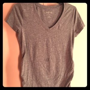 V-neck maternity shirt